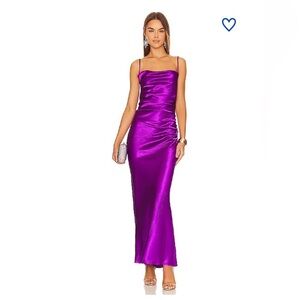 Superdown lanthea Purple slip maxi dress size Medium nwt.